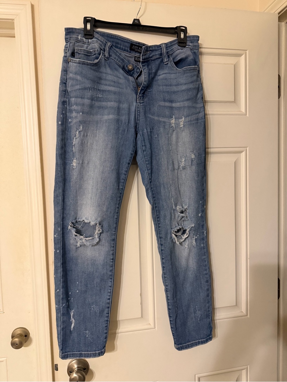Distressed Light Blue Women’s Jeans - Judy Blue